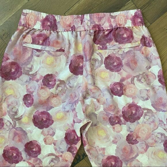 Victorinox Swiss Army Pink Floral Elastic Waistband Joggers Size Large - Picture 6 of 10